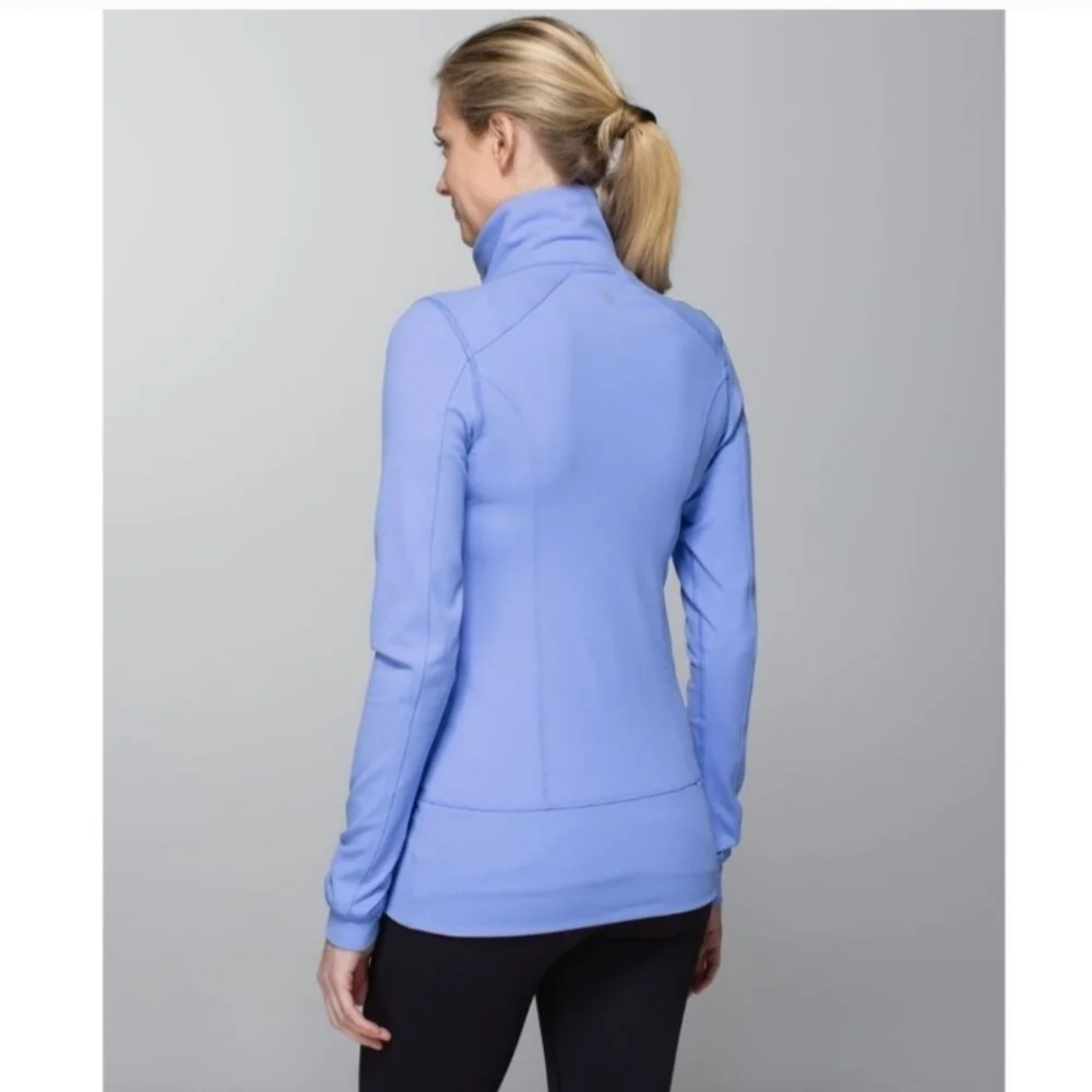 Lululemon Nice Asana Lullaby luon periwinkle running jacket 10